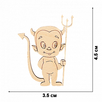 Набір заготівок дерев`яних (5 шт.+магніт. стрічка), FLC-364