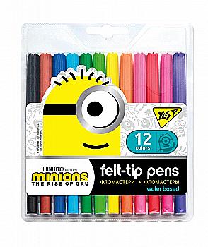 Фломастеры YES 12 цв. "Minions", 650439 Фломастеры YES 12 цв. "Minions", 650439
