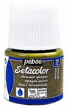 Краска для светлых тканей Setacolor 45 мл непрозрачная блестящая, бронзовая, 295-072 Pebeo Краска для светлых тканей Setacolor 45 мл непрозрачная блестящая, бронзовая, 295-072 Pebeo