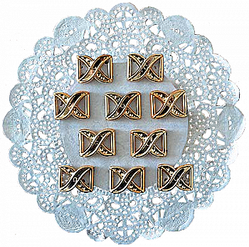 Пряжки пластикові Золото 2 см, 10 шт, HY0017149 Пряжки пластикові Золото 2 см, 10 шт, HY0017149