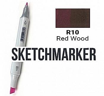 Маркер SKETCHMARKER, 2 пера: долото и тонкое, Red Wood - Красное дерево, SM-R10 Маркер SKETCHMARKER, 2 пера: долото и тонкое, Red Wood - Красное дерево, SM-R10