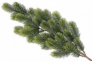 Гілка ялинки декоративна натуральна, 65 см, 122-133
