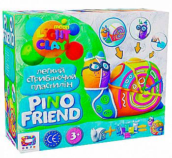 Набір легкого стрибаючого пластиліну "Pino Friend Райлі", 70037 Набір легкого стрибаючого пластиліну "Pino Friend Райлі", 70037