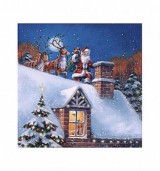 Декупажні серветки "Santa 1", 33*33 см, ti-flair Декупажні серветки "Santa 1", 33*33 см, ti-flair