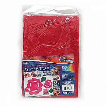Фетр листовий А4 SOFT 170GSM 1,2 мм червоний, SQ170-001
