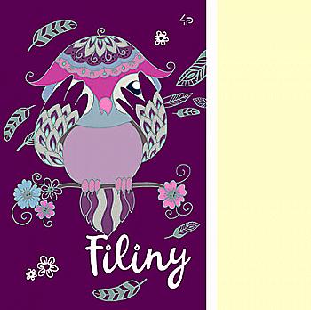 Блокнот A5 "Filiny" burgundy, 903672 TM Profiplan  Блокнот A5 "Filiny" burgundy, 903672 TM Profiplan