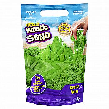 Пісок для дитячої творчості Kinetic sand colour, зелений, 907 гр., 71453G Пісок для дитячої творчості Kinetic sand colour, зелений, 907 гр., 71453G