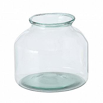 Ваза декоративная стеклянная "Eco-Glas" h=32 см/d=33 см, прозрачное стекло, 2019698 Ваза декоративная стеклянная "Eco-Glas" h=32 см/d=33 см, прозрачное стекло, 2019698