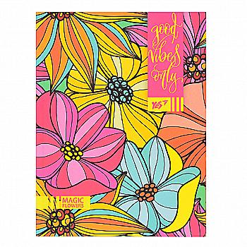 Блокнот А5 64 арк. лін. "Floral vibes" YES 151363