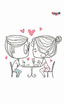 Блокнот B6 "lovers in a cafe", 50599, TM Profiplan  Блокнот B6 "lovers in a cafe", 50599, TM Profiplan