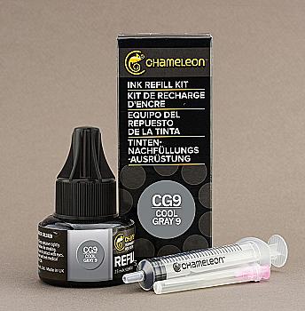 Чернило для заправки маркера Chameleon 25 мл - Cool Grey 9 (холодный серый, CG9), CT9050 Чернило для заправки маркера Chameleon 25 мл - Cool Grey 9 (холодный серый, CG9), CT9050