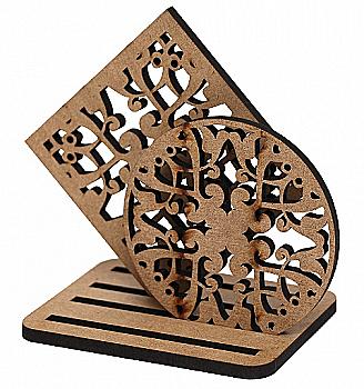 Держатель подставок под чашки, серия "Винтаж", 11,5*11,5*5 см