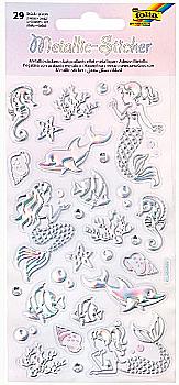 Наліпки металізовані-4 9,5*17,5 см (1 арк., 29 шт.), 19604 Folia Наліпки металізовані-4 9,5*17,5 см (1 арк., 29 шт.), 19604 Folia