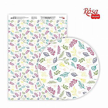 Бумага дизайнерская односторонняя А4 "Floral garden" 2 глянцевая, 250 г/м2, Rosa Talent Бумага дизайнерская односторонняя А4 "Floral garden" 2 глянцевая, 250 г/м2, Rosa Talent