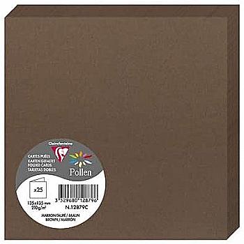 Заготовка д/открыток сложенная Pollen 135*135 мм/210 г, Taupe brown/Серо-коричневый, 12879C Заготовка д/открыток сложенная Pollen 135*135 мм/210 г, Taupe brown/Серо-коричневый, 12879C