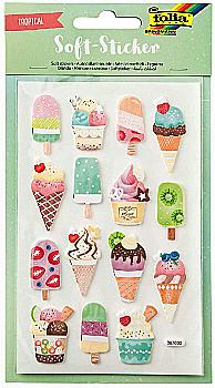 Наклейки мягкие "Тропические" (2 л., 28 шт.), 19301 Folia Наклейки мягкие "Тропические" (2 л., 28 шт.), 19301 Folia