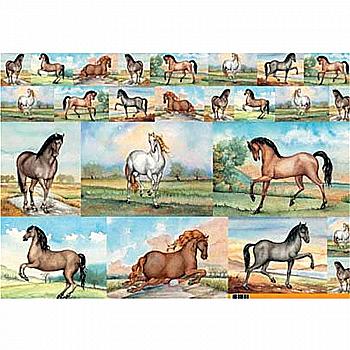 Карта декупажна 011 "Коні" 50х70 см, Maimeri Італія