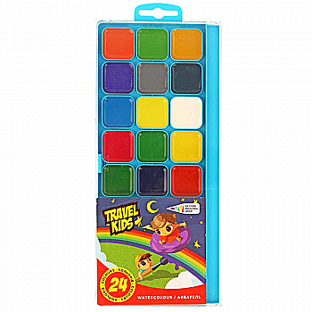 Акварель "Travel kids" 24 кол., п/у, б/пензлика, 312082/TK Гамма-Н Акварель "Travel kids" 24 кол., п/у, б/пензлика, 312082/TK Гамма-Н