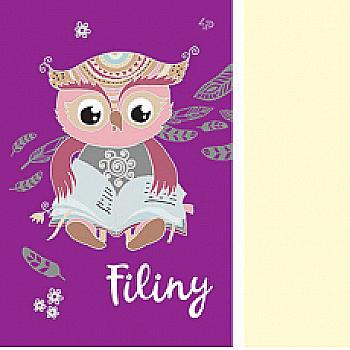 Блокнот A6 "Filiny" violet, 903740, TM Profiplan  Блокнот A6 "Filiny" violet, 903740, TM Profiplan