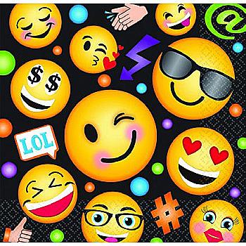 Серветка Емоджі Смайли, 33 см 16 од, 1502-2523