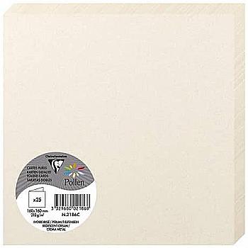 Заготовка д/открыток составлена Pollen 160*160 мм/210 г, Irid. cream/Ирид. кремовый, 2186C Заготовка д/открыток составлена Pollen 160*160 мм/210 г, Irid. cream/Ирид. кремовый, 2186C