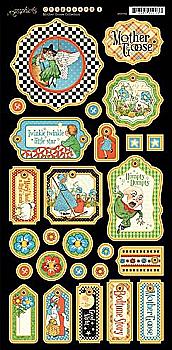 Вырубки с чипборда 1 Mother Goose 4500762 Вырубки с чипборда 1 Mother Goose 4500762