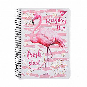 Зошит А5 96 кл. YES од.сп. Tropico. Flamingo, 681379 Зошит А5 96 кл. YES од.сп. Tropico. Flamingo, 681379