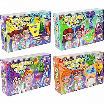 Набір для проведення дослідів "Chemistry Kids" економ укр. (8), CHK-02-01U,02U,03U,04U Набір для проведення дослідів "Chemistry Kids" економ укр. (8), CHK-02-01U,02U,03U,04U
