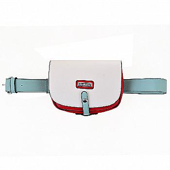 Сумка на пояс YW-27 Citta, біло-червона, 557814