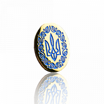 Значок "Герб України Овал" 18*25 мм, арт. 758 Значок "Герб України Овал" 18*25 мм, арт. 758