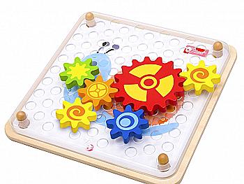 Игрушка деревянная Classic World "Мозаика-конструктор Шустрые шестренки", 3585 Игрушка деревянная Classic World "Мозаика-конструктор Шустрые шестренки", 3585
