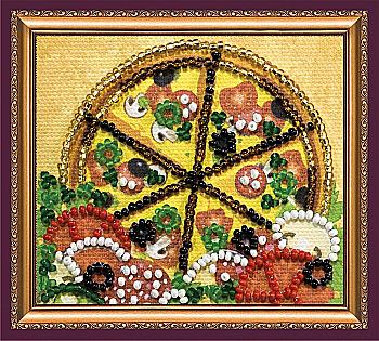 Набір для вишивки бісером "Магніт" Піца, AMA-163 Набір для вишивки бісером "Магніт" Піца, AMA-163