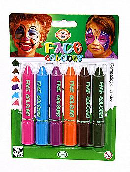 Фарби для обличчя, 6 шт., 4610_mix Фарби для обличчя, 6 шт., 4610_mix