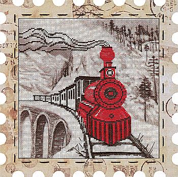 Набір для вишивання "Паровоз", 24*24, КО4016-У Набір для вишивання "Паровоз", 24*24, КО4016-У