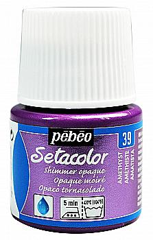 Фарба для світлих тканин Setacolor 45 мл непрозора блискуча, аметист, 295-039 Pebeo Фарба для світлих тканин Setacolor 45 мл непрозора блискуча, аметист, 295-039 Pebeo