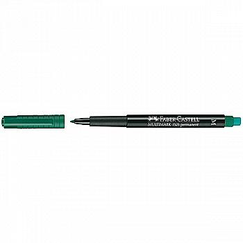 Маркер перманентный Multimark OHP`M 1523 1 мм зелёный, 152563 Faber-Castell Маркер перманентный Multimark OHP`M 1523 1 мм зелёный, 152563 Faber-Castell