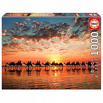 Пазл "1000" - Захід сонця на пляжі, Educa, 18492