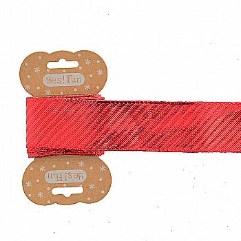 Стрічка декоративна 3 см*2 м, червона, 750330 Стрічка декоративна 3 см*2 м, червона, 750330