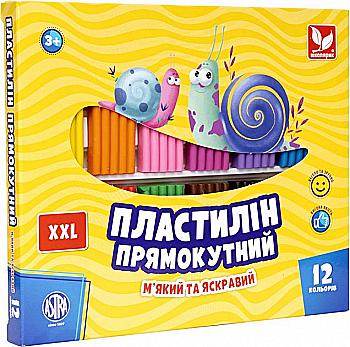 Пластилін прямокутний 12 кол., 303117001-UA Пластилін прямокутний 12 кол., 303117001-UA