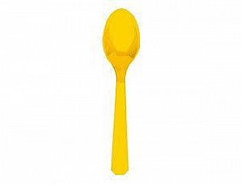 Ложка пласт Желтая, 10 ед, 1502-3144