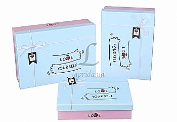 Подарункова коробка середня, HL-08195-53  Подарункова коробка середня, HL-08195-53