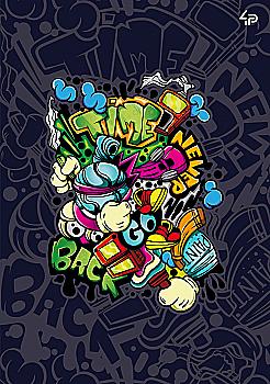 Блокнот А5 "Graffiti" comics, 904600, TM Profiplan Блокнот А5 "Graffiti" comics, 904600, TM Profiplan