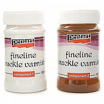 Набір двокомпонентний кракелюр "Fineline", 2*100 мл, Pentart Набір двокомпонентний кракелюр "Fineline", 2*100 мл, Pentart