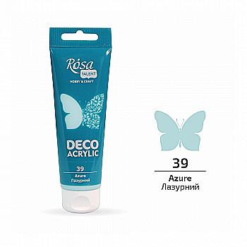 Акрил для декора, Лазурный, матовый, 75 мл, ROSA TALENT Акрил для декора, Лазурный, матовый, 75 мл, ROSA TALENT