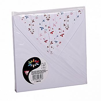 Конверт декоративный Pollen Flowers collection 140*140 мм (120 г), Белый, 58316C Clairefontaine Конверт декоративный Pollen Flowers collection 140*140 мм (120 г), Белый, 58316C Clairefontaine