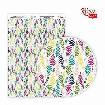 Бумага дизайнерская односторонняя А4 "Floral garden" 1 глянцевая, 250 г/м2, Rosa Talent Бумага дизайнерская односторонняя А4 "Floral garden" 1 глянцевая, 250 г/м2, Rosa Talent