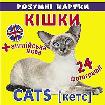 Розумні картки "Кішки. 12 карток" (у) (9024) Розумні картки "Кішки. 12 карток" (у) (9024)