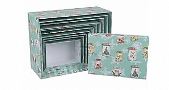 Подарункова коробка новорічна №8, 73-1971