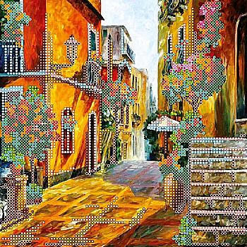 Схема для вишивки бісером "Вулочка Італії", AC-435 Схема для вишивки бісером "Вулочка Італії", AC-435