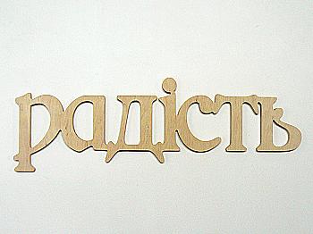 Заготовка Слово "Радість", 0868